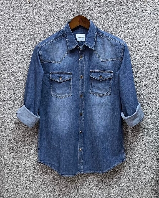 Picture of Denim Shirt Dark Wash Full B
