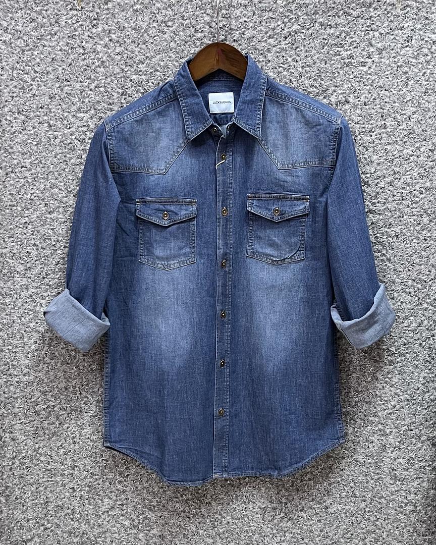 Picture of Denim Shirt Dark Wash Full SLV