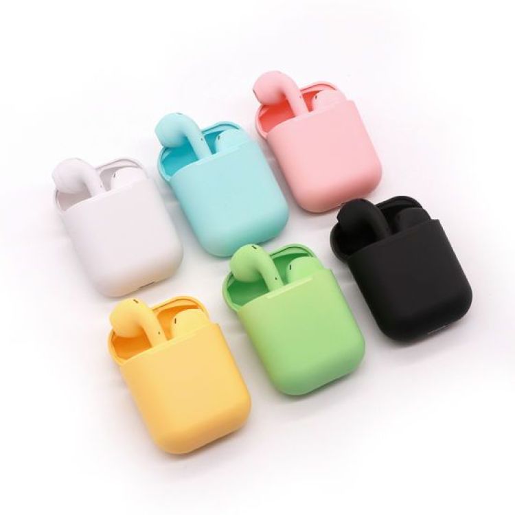Picture of i12 TWS Bluetooth 5.0 Earbuds with Charging Case i12 Bluetooth Headset TWS Bluetooth 5.0 Noise Cancelling Touch Control Earphone With Charging Box - White TWS I12 Wireless Touch Control Bluetooth Earphones - Headphone - Bluetooth Headphone
