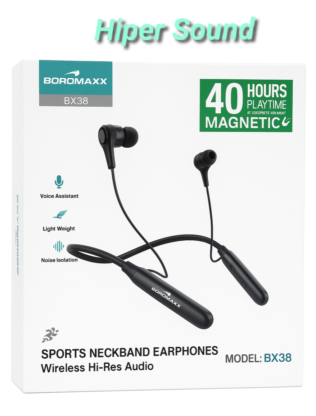 Picture of Borromaxx Neck ban Bx 38 bluetooth head