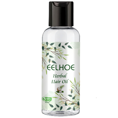 Picture of EELHOE Herbal Hair Oil Herbal Essences Pure Hair Oil Blend Coconut & Aloe Hair Serum Smoothing Soften Repair Anti-Dandruff Hair Frizz Oi Essential Scalp Damaged Treatment Hair Products