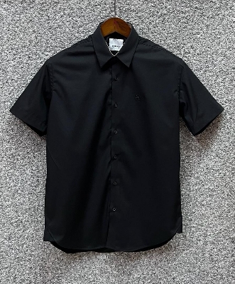 Picture of Burberry Short Sleeve Shirt Black