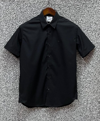 Picture of Burberry Short Sleeve Shirt Black