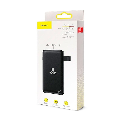 Picture of Baseus 8000mAh Power Bank With 10W Bracket Wireless Charger S10-Black