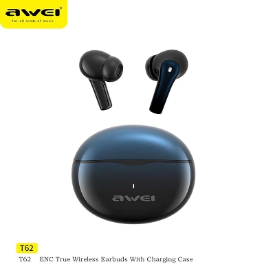 Picture of AWEI T62 TWS Bluetooth 5.3 ENC Noise Cancellation Earbuds