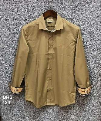 Picture of Burberry Stretch Formal Collar Shirt 34 Biscuit