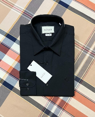 Picture of Gucci Solid Shirt Black