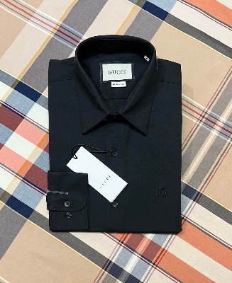 Picture of Gucci Solid Shirt Black