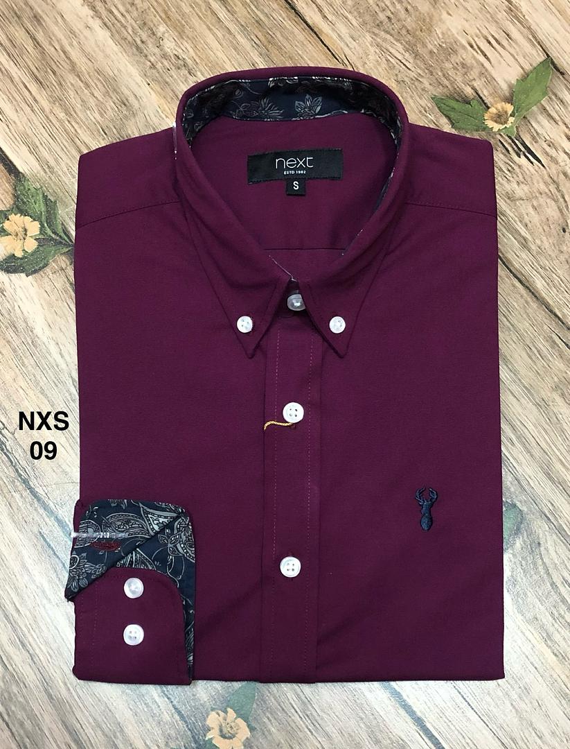 Picture of Next Solid Shirt 09 Contrast Marron
