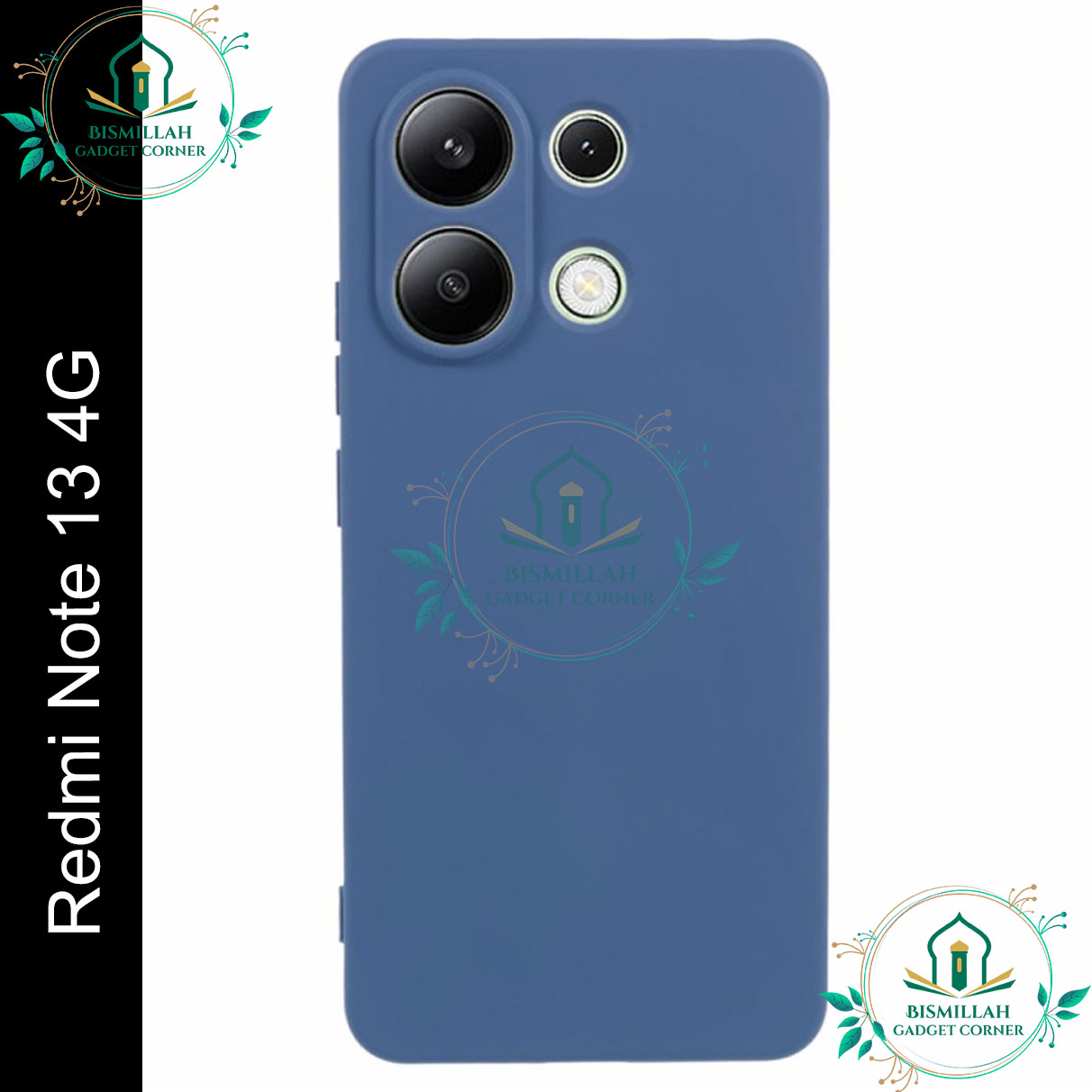 Picture of Premium Liquid Silicone Phone case for Xiaomi Redmi Note 13 4G Liquid Silicon Mobile Back Case Soft Silicone Phone Cover