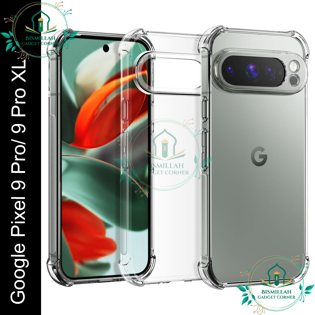 Picture of Transparent back cover For Google Pixel 9 Pro XL Luxury transparent Protect Back Cover Soft Case