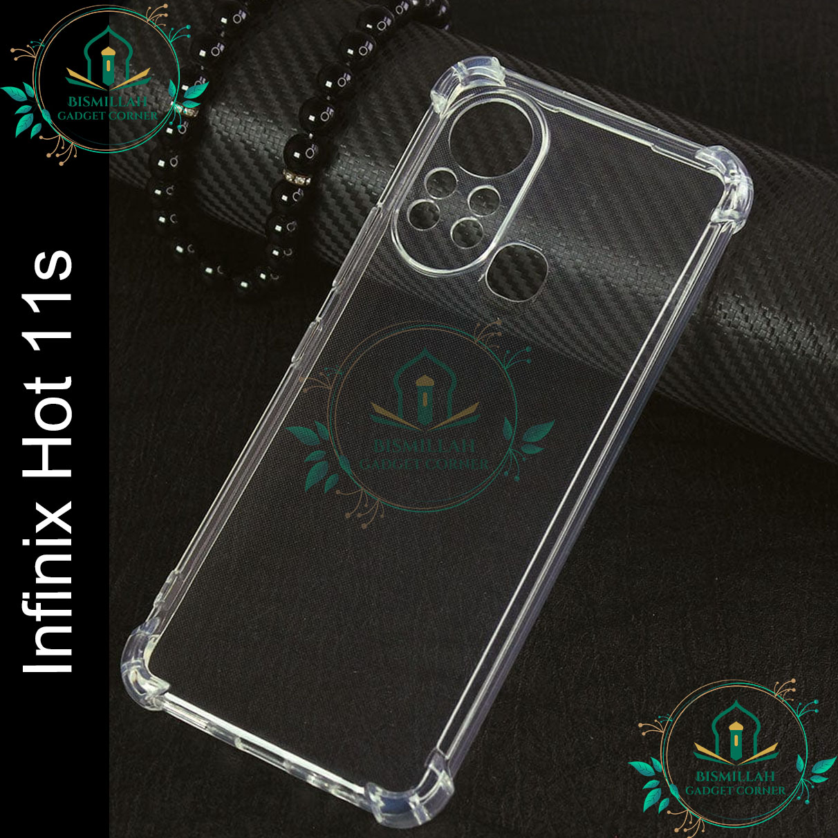 Picture of Transparent back cover For Infinix Hot 11S Luxury transparent Protect Back Cover Soft Case