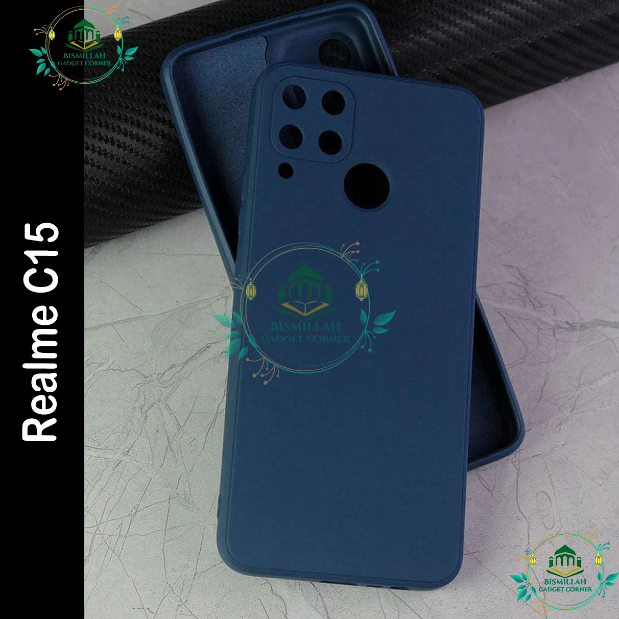 Picture of Premium Liquid Silicone Phone case for SRealme C15 Liquid Silicon Mobile Back Case Soft Silicone Phone Cover