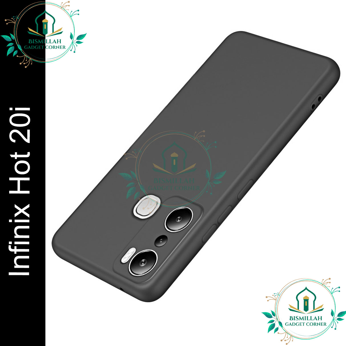 Picture of Premium Liquid Silicone Phone case for Infinix Hot 20i Liquid Silicon Mobile Back Case Soft Silicone Phone Cover