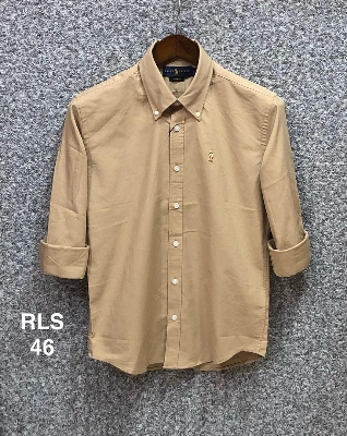 Picture of Ralph Lauren Oxford Solid Shirt 46 Biscuit deep