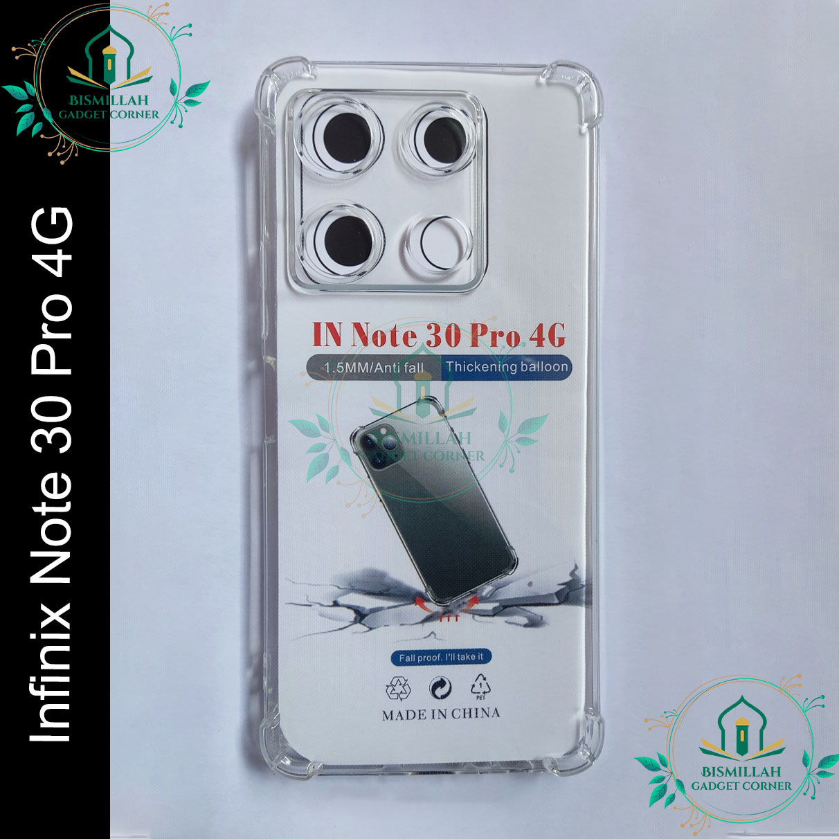 Picture of Transparent back cover For Infinix Note 30 Pro 4G Luxury transparent Protect Back Cover Soft Case