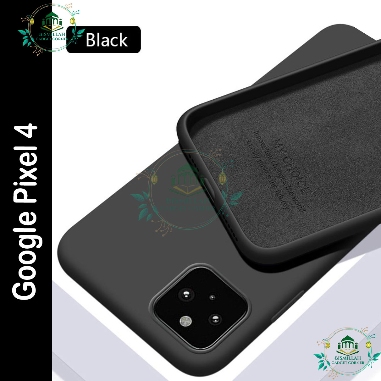 Picture of Premium Liquid Silicone Phone case for google pixel 4 Liquid Silicon Mobile Back Case Soft Silicone Phone Cover
