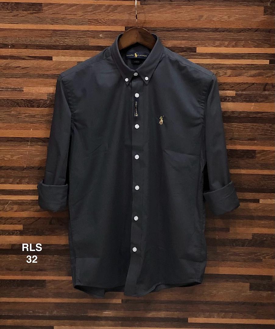 Picture of Ralph Lauren Stretch Solid Shirt 32 Deep Ash