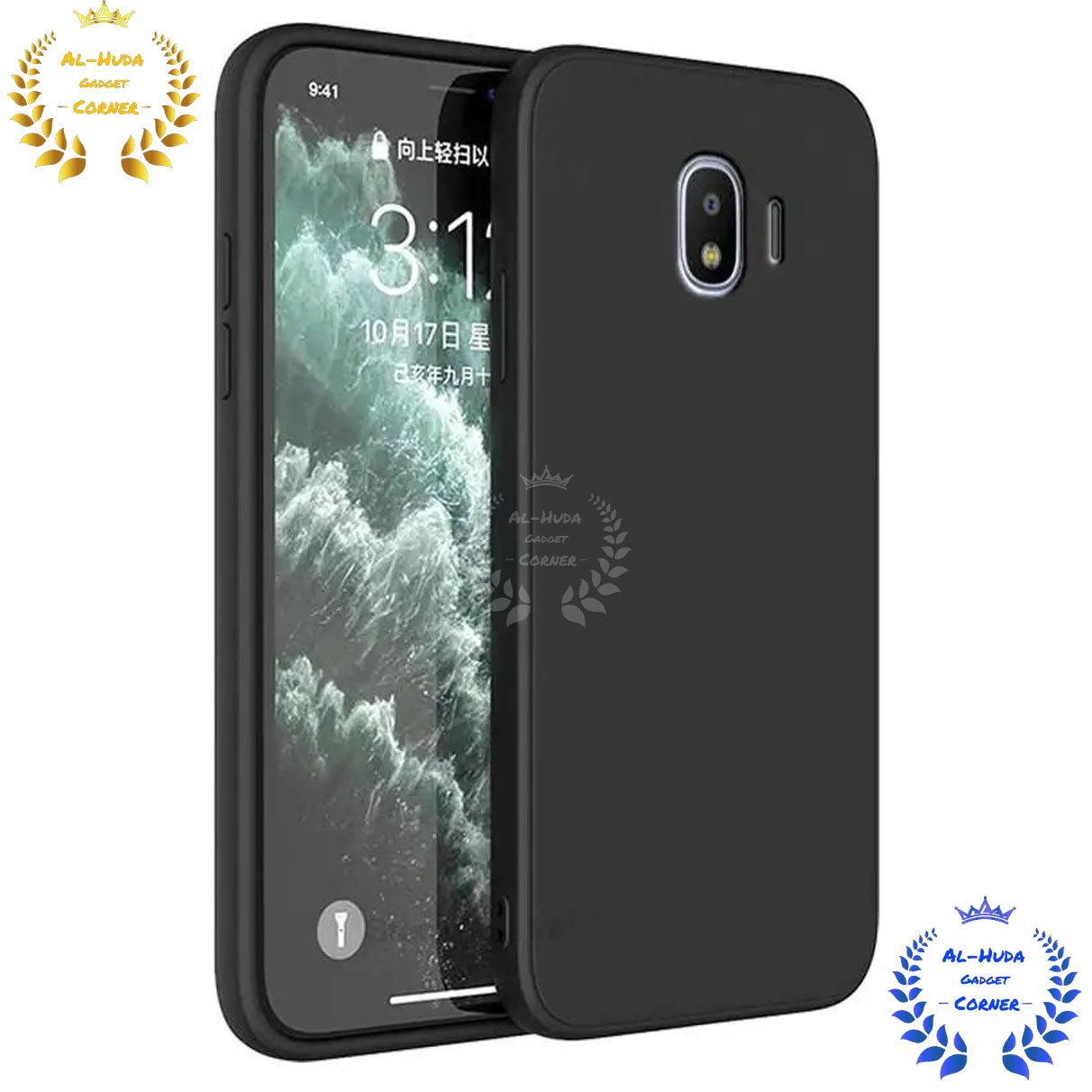 Picture of Shockproof & Transparent Crystal Clear Back Cover Case / Matte Protective Lens Flexible Back Cover for Samsung Galaxy J4 | Slim Silicone Cover with Soft Lining Shockproof Full Body Bumper Case