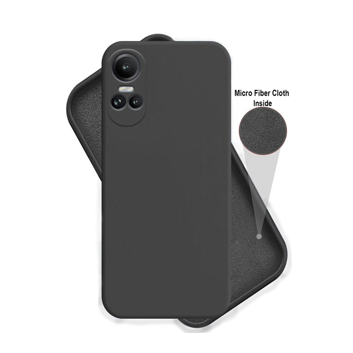 Picture of Premium Liquid Silicone Phone case for Oppo Reno 10 5G / Oppo Reno 10 Pro 5G Liquid Silicon Mobile Back Case Soft Silicone Phone Cover