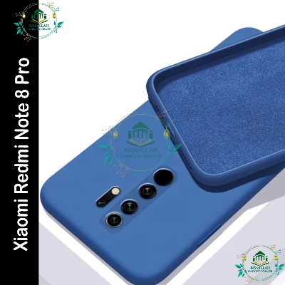 Picture of Original Premium Liquid Silicone Phone case for Xiaomi Redmi Note 8 Pro Liquid Silicon Mobile Back Case Soft Silicone Phone Cover