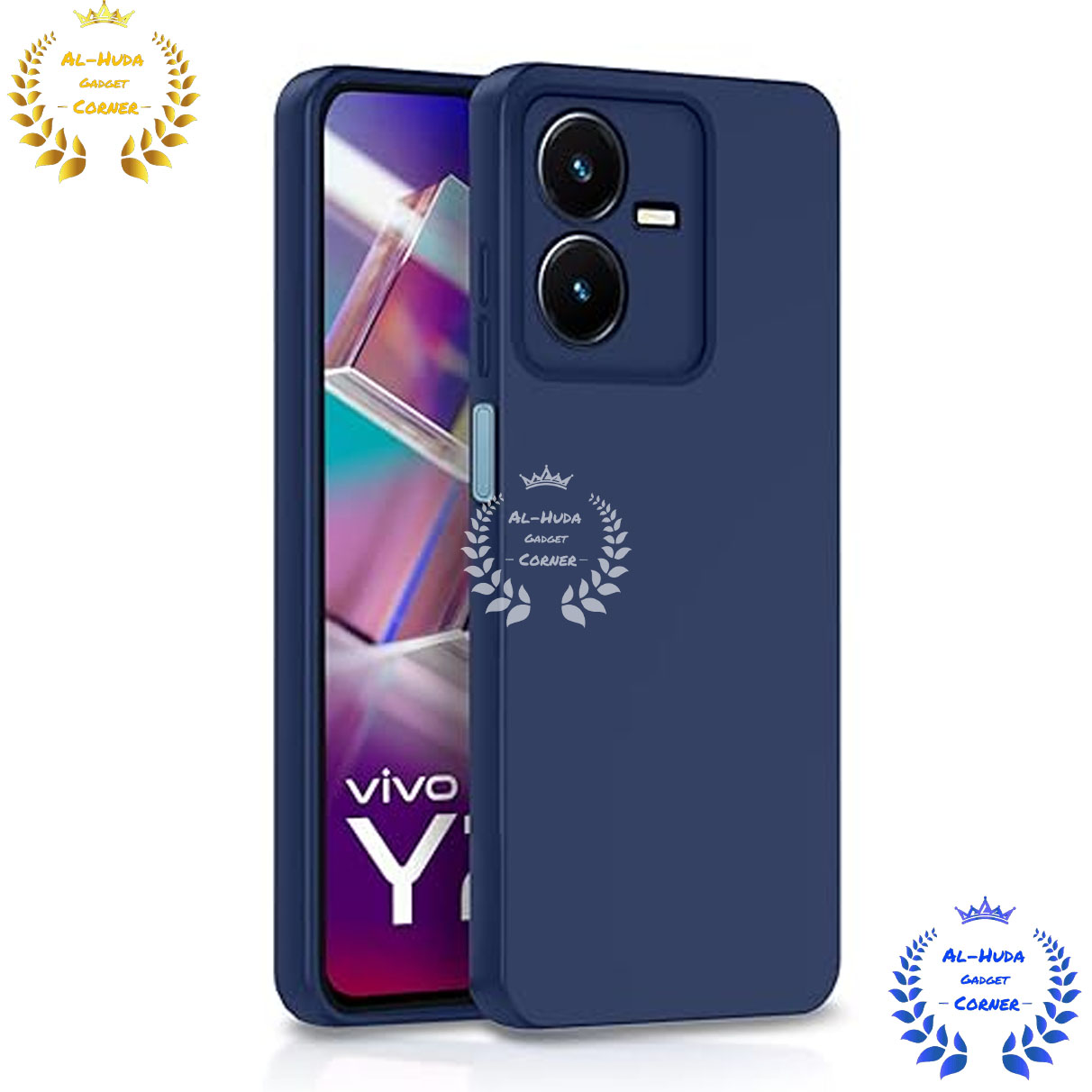 Picture of Shockproof & Transparent Crystal Clear Back Cover Case / Matte Protective Lens Flexible Back Cover for Vivo Y22 / Vivo Y22s | Slim Silicone Cover with Soft Lining Shockproof Full Body Bumper Case