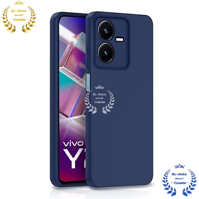 Picture of Shockproof & Transparent Crystal Clear Back Cover Case / Matte Protective Lens Flexible Back Cover for Vivo Y22 / Vivo Y22s | Slim Silicone Cover with Soft Lining Shockproof Full Body Bumper Case