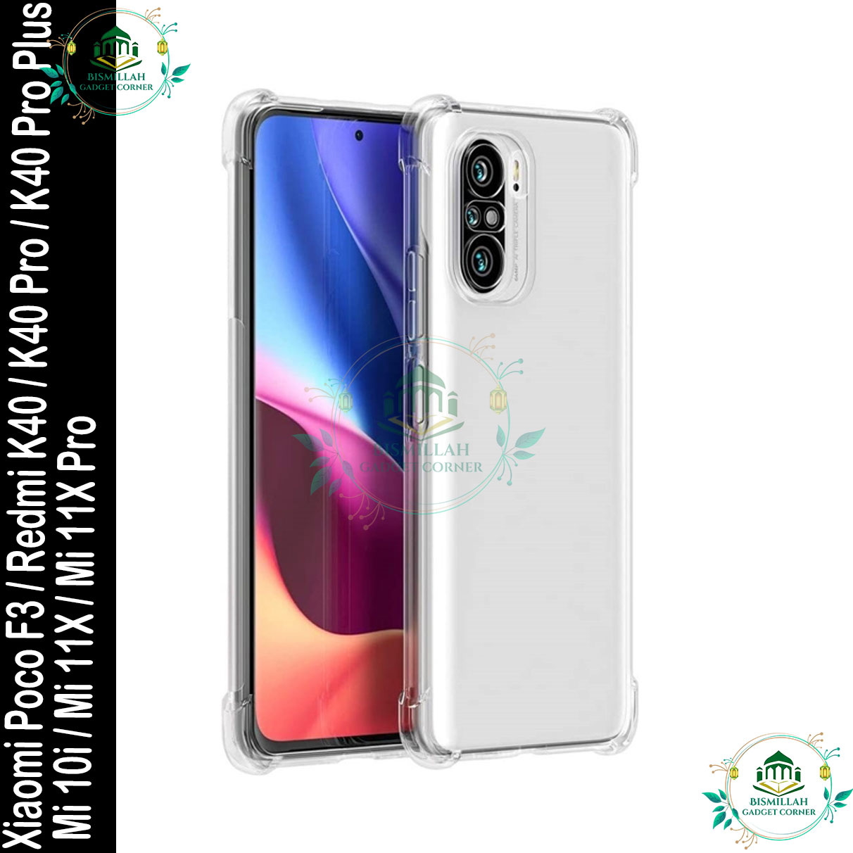 Picture of Transparent back cover For Xiaomi Poco F3 / Redmi K40 / Redmi K40 Pro / Redmi K40 Pro Plus /  Mi 10i / Mi 11X 5G / Mi 11X Pro Luxury transparent Protect Back Cover Soft Case