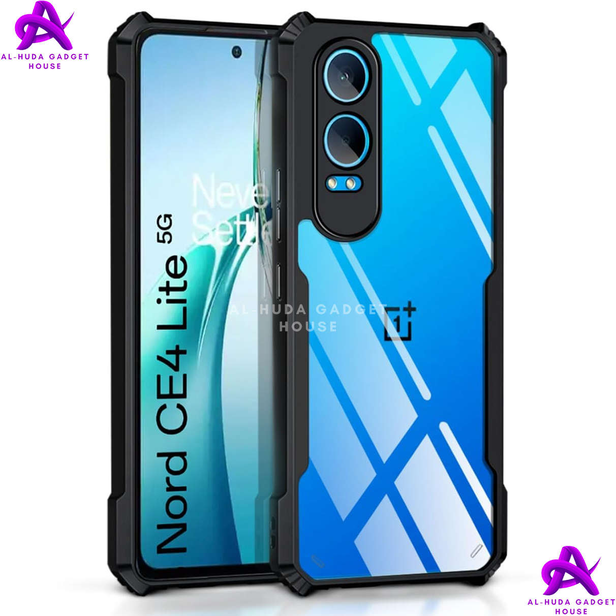 Picture of Xundd Back Cover for OnePlus Nord CE4 Lite 5G / 1+ Nord CE4 Lite 5G Transparent Hybrid Hard PC Back Bumper