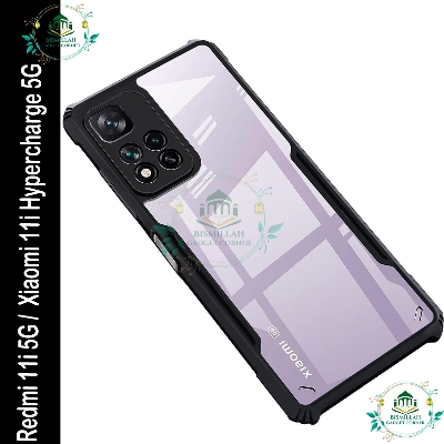 Picture of Xundd Back Cover for Xiaomi 11i HyperCharge 5G / Xiaomi 11i 5G Transparent Hybrid Hard PC Back Bumper
