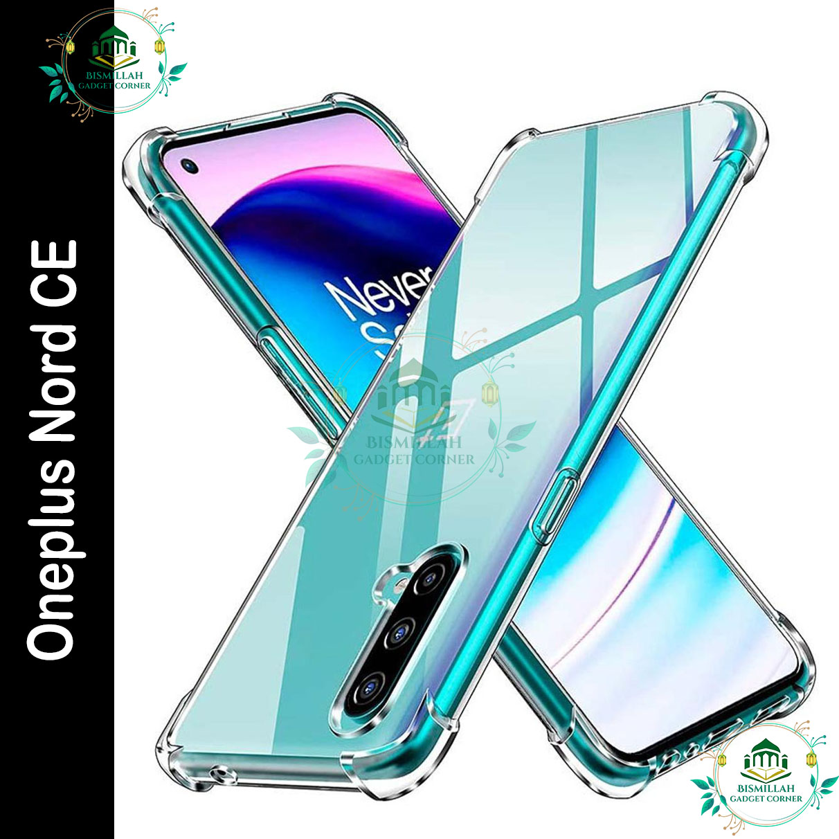 Picture of Original Transparent back cover For Oneplus Nord CE Luxury transparent Protect Back Cover Soft Case