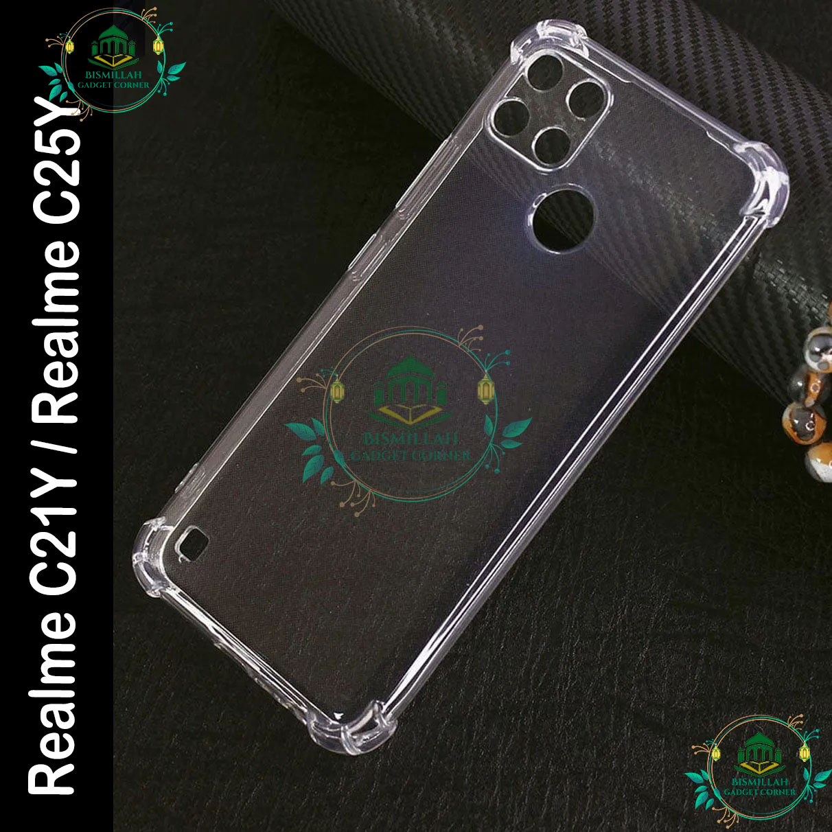 Picture of Transparent back cover For Realme c21y / Realme c25y Luxury transparent Protect Back Cover Soft Case