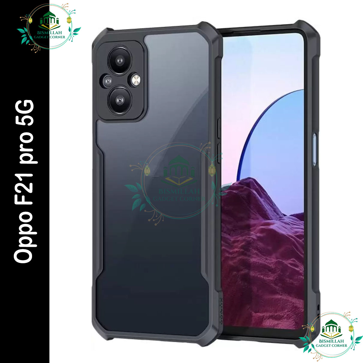 Picture of Xundd Back Cover for Oppo F21 pro 5G Transparent Hybrid Hard PC Back Bumper