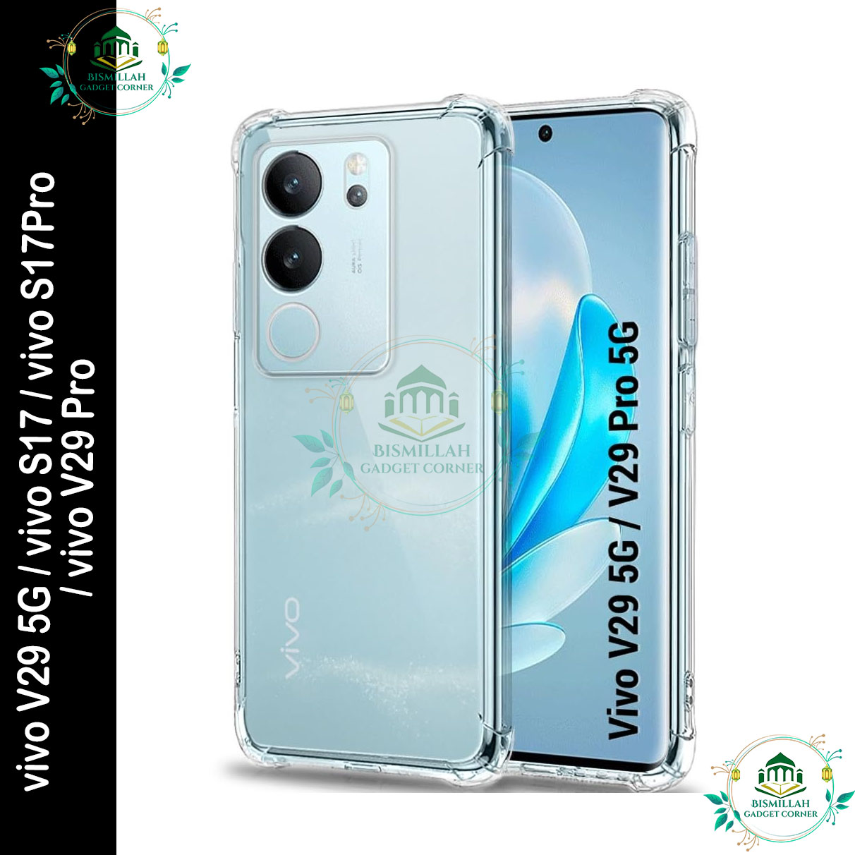 Picture of Transparent back cover For vivo V29 5G / vivo S17 / vivo S17 Pro / vivo V29 Pro Luxury transparent Protect Back Cover Soft Case