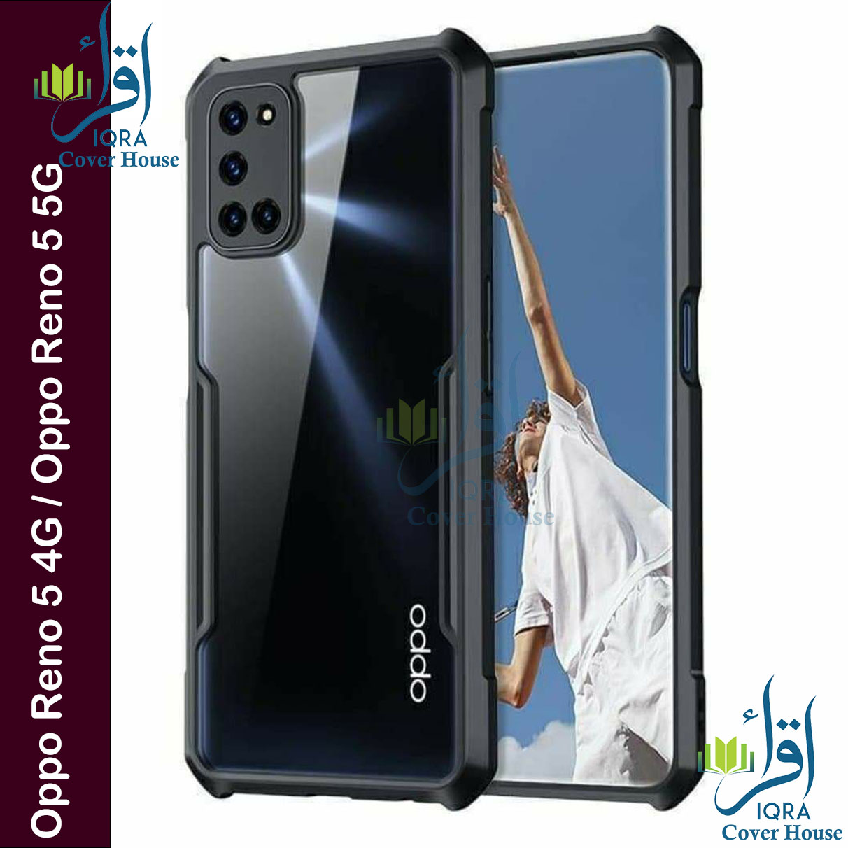 Picture of Original Xundd Back Cover for Oppo Reno 5 4G / Oppo Reno 5 5G Transparent Hybrid Hard PC Back Bumper