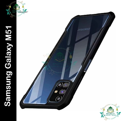 Picture of Xundd Back Cover for Samsung Galaxy M51 Transparent Hybrid Hard PC Back Bumper back casse