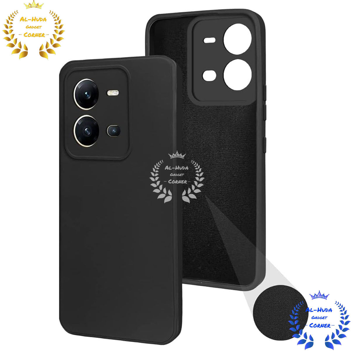 Picture of Shockproof & Transparent Crystal Clear Back Cover Case / Matte Protective Lens Flexible Back Cover for Vivo V25 / Vivo V25E 5G | Slim Silicone Cover with Soft Lining Shockproof Full Body Bumper Case