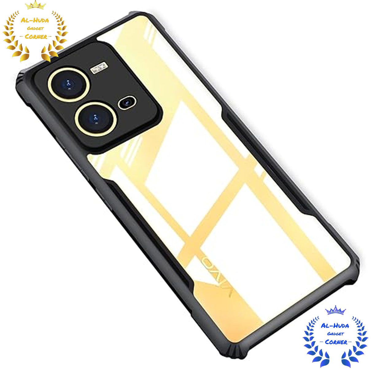 Picture of Shockproof & Transparent Crystal Clear Back Cover Case / Matte Protective Lens Flexible Back Cover for Vivo V25 / Vivo V25E 5G | Slim Silicone Cover with Soft Lining Shockproof Full Body Bumper Case