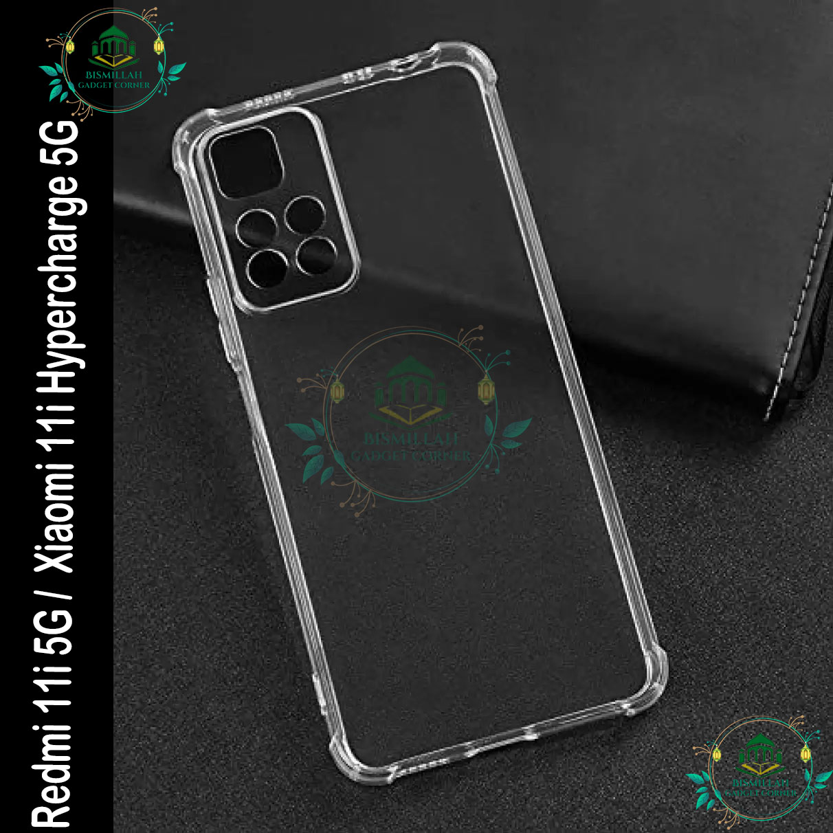 Picture of Transparent back cover For Xiaomi 11i HyperCharge 5G / Xiaomi 11i 5G Luxury transparent Protect Back Cover Soft Case