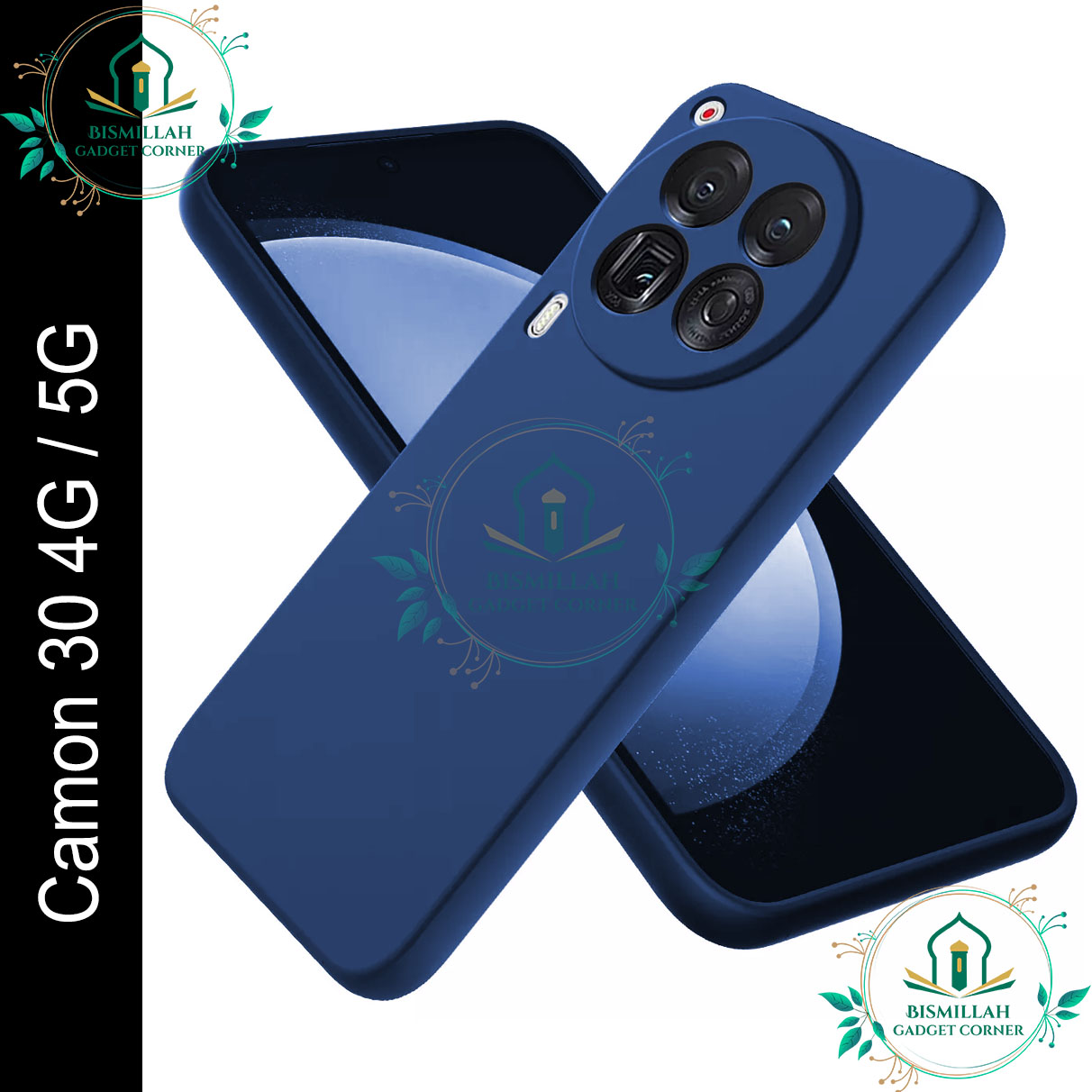 Picture of Premium Liquid Silicone Phone case for Tecno Camon 30 4G / 5G Liquid Silicon Mobile Back Case Soft Silicone Phone Cover