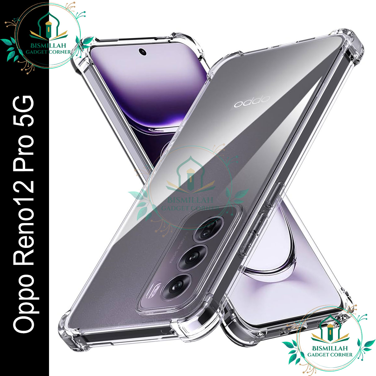 Picture of Original Transparent back cover For Oppo Reno12 Pro 5G Luxury transparent Protect Back Cover Soft Case