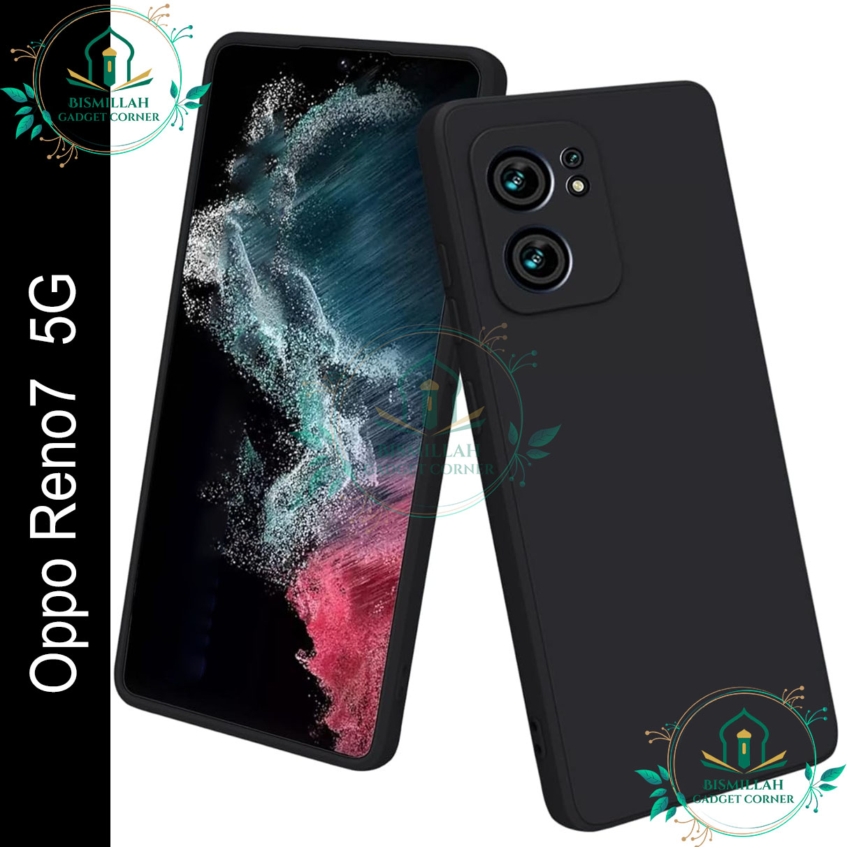 Picture of Premium Liquid Silicone Phone case for Oppo Reno7 5G Liquid Silicon Mobile Back Case Soft Silicone Phone Cover