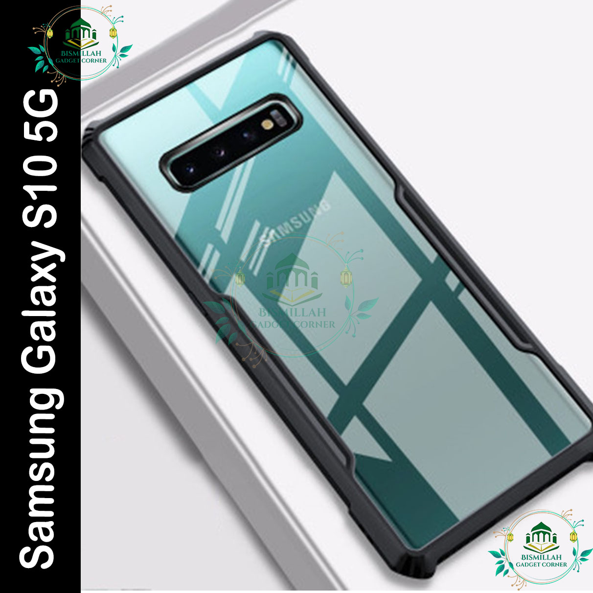 Picture of Xundd Back Cover for Samsung Galaxy S10 5G Transparent Hybrid Hard PC Back Bumper