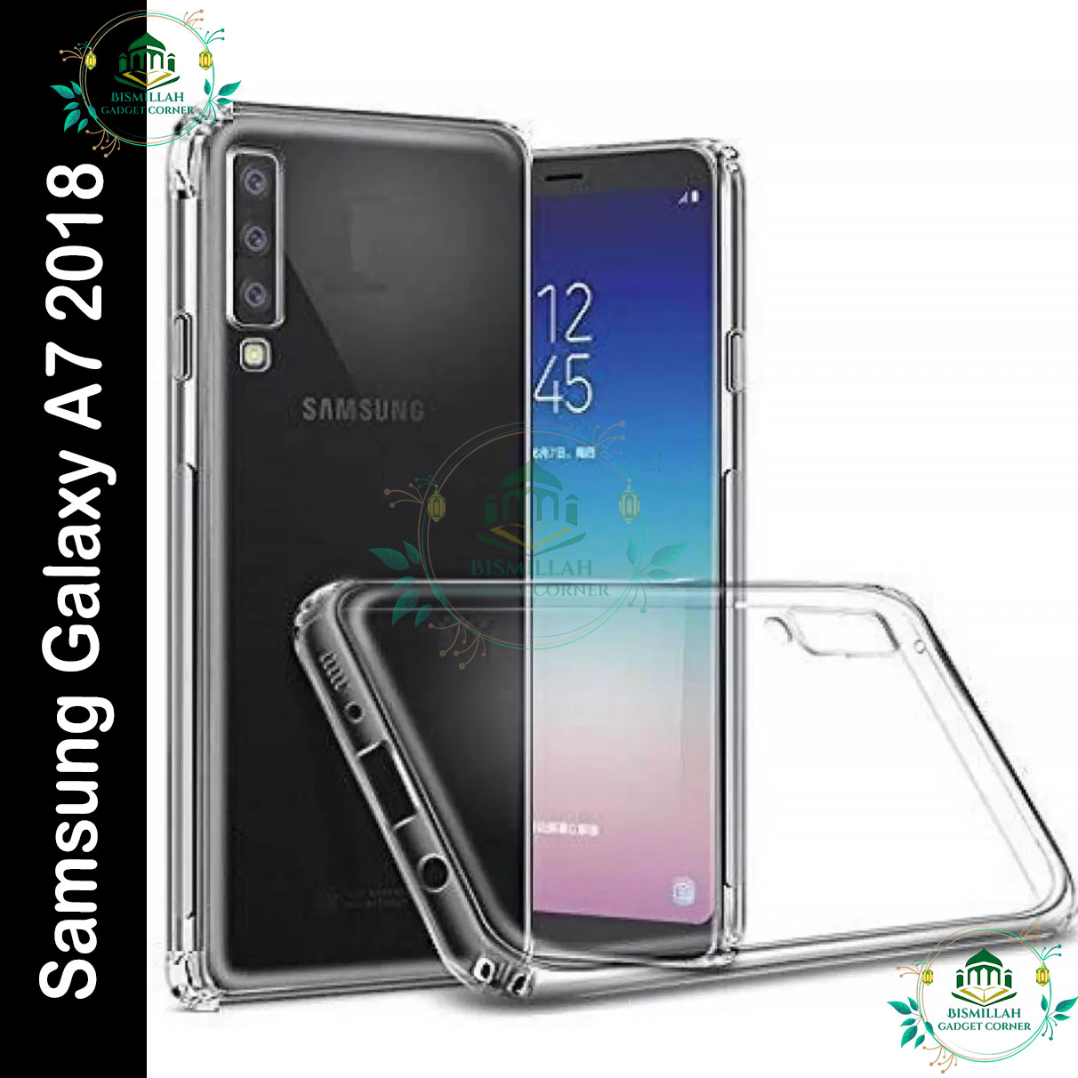 Picture of Transparent back cover For Samsung Galaxy A7 2018 Luxury transparent Protect Back Cover Soft Case