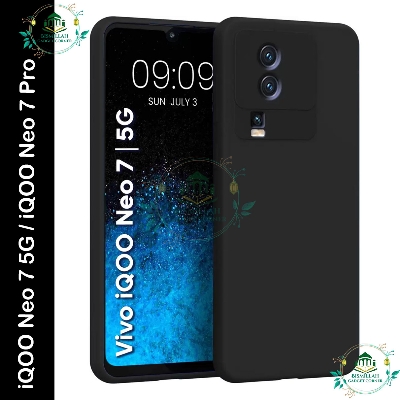 Picture of Premium Liquid Silicone Phone case for iQOO Neo 7 5G / iQOO Neo 7 Pro Liquid Silicon Mobile Back Case Soft Silicone Phone Cover - মোবাইল ফোন - Phoneo