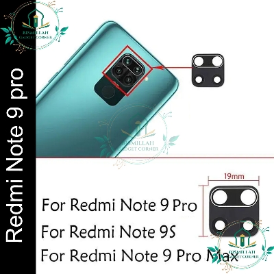 Picture of Back Camera Glass Lens Camera Lens for Xiaomi Redmi Note 9 Pro Main camera glass