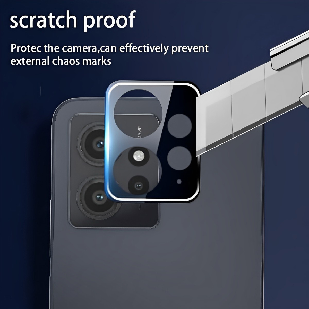 Picture of Original Xiaomi Redmi Note 12 4G - Black - 9H Ultra Thin Scratch-Resistant Camera Lens Glass Protector