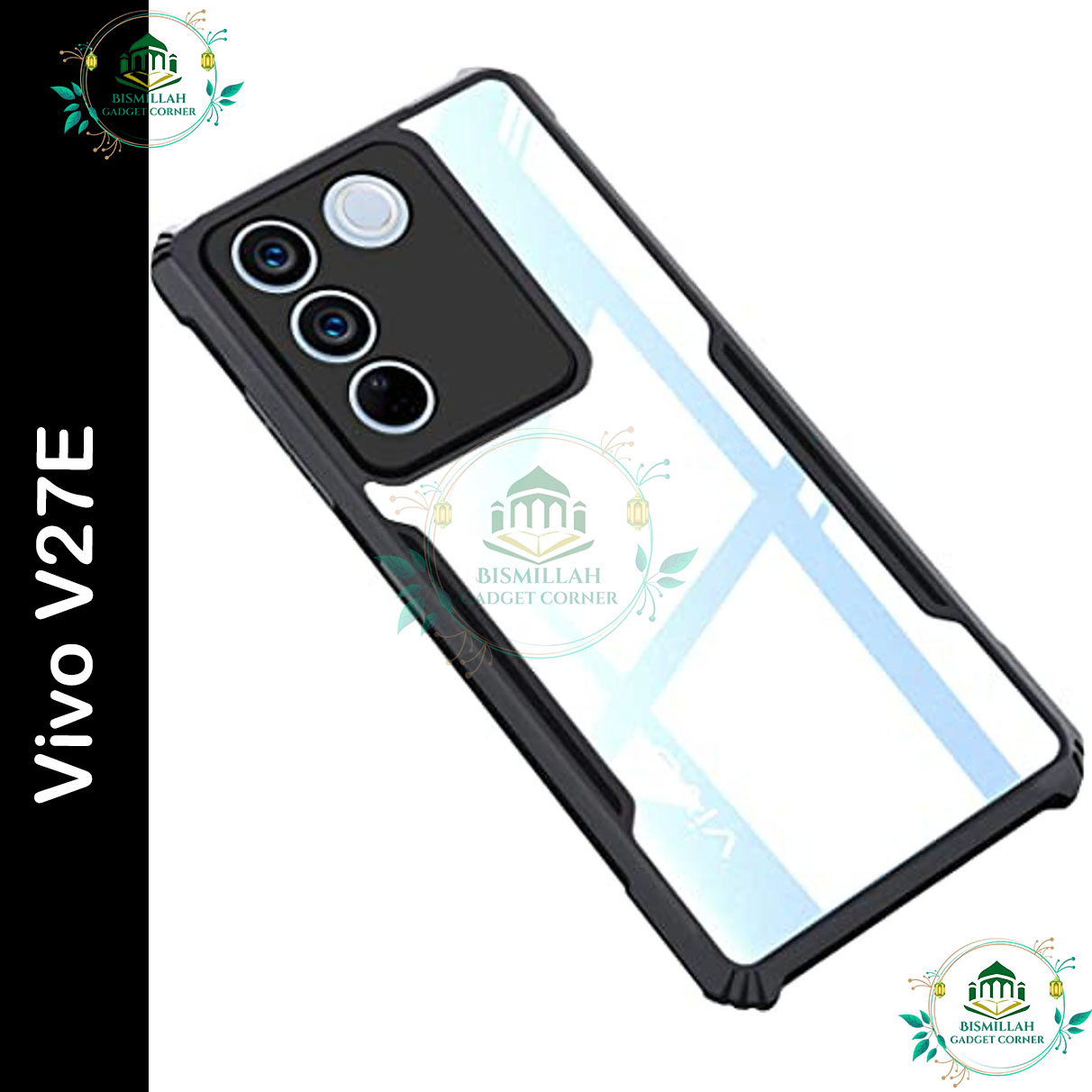 Picture of Xundd Back Cover for Vivo V27E Transparent Hybrid Hard PC Back Bumper