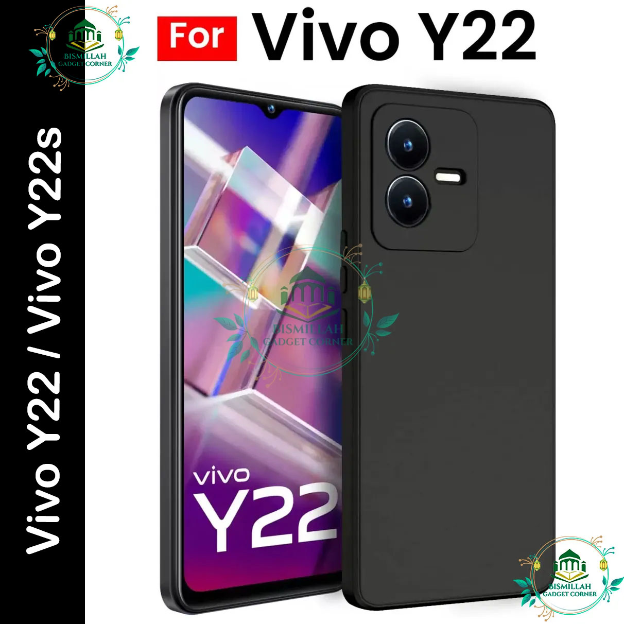 Picture of Premium Liquid Silicone Phone case for Vivo Y22 / Vivo Y22s  Liquid Silicon Mobile Back Case Soft Silicone Phone Cover - মোবাইল ফোন - Phoneo