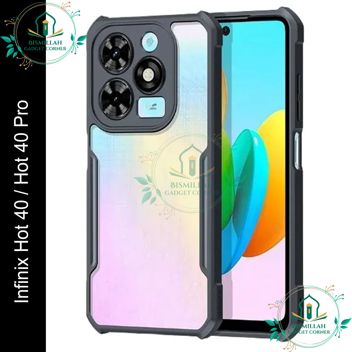 Picture of Original Xundd Back Cover for Infinix Hot 40 / Infinix Hot 40 Pro Transparent Hybrid Hard PC Back Bumper